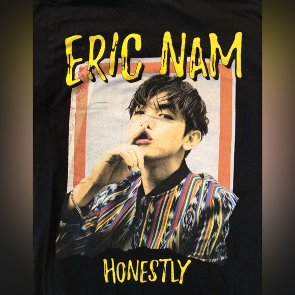 Eric Nam 2018 tour short sleeve tee, black t-shirt - Picture 5 of 11